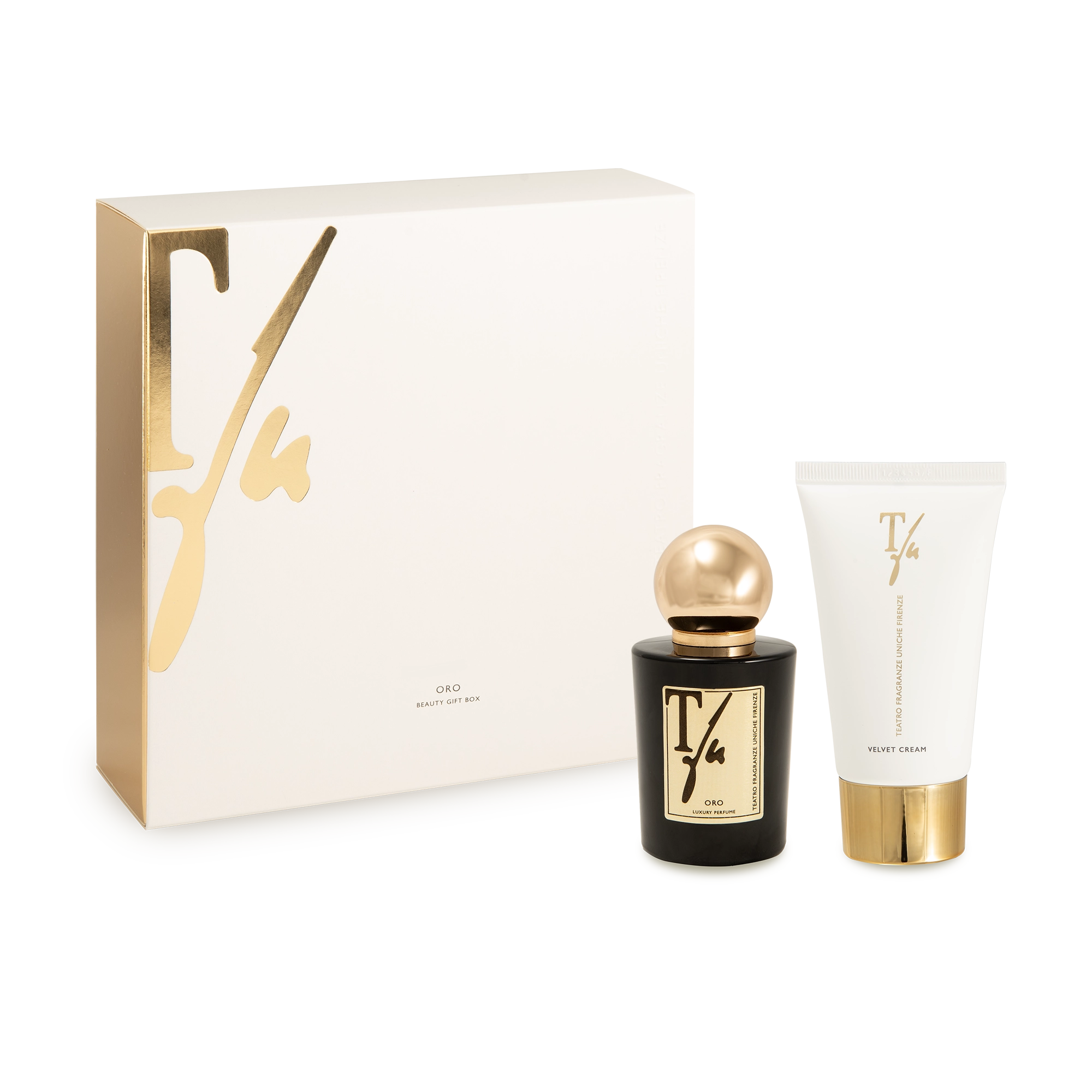 Oro Beauty Gift Box with Luxury Perfume + Velvet Body Cream 