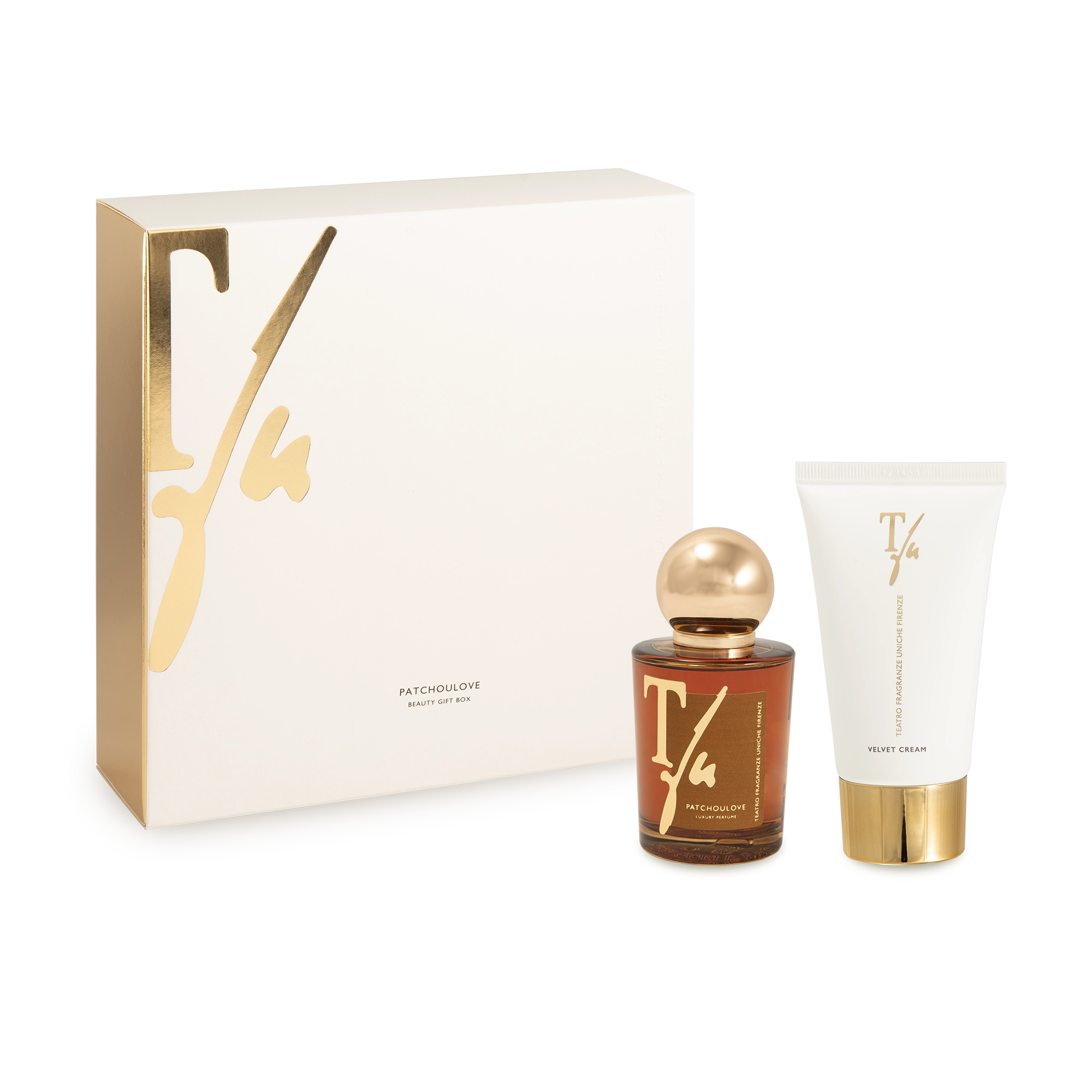 Patchoulove Beauty Gift Box with Luxury Perfume + Velvet Body Cream 